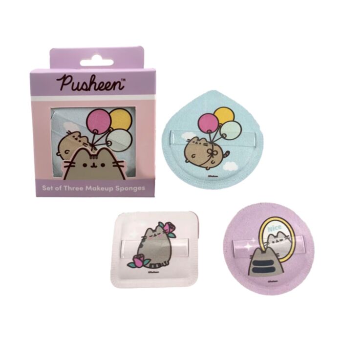 Zestaw 3 gąbeczek do makijażu z motywem Pusheen