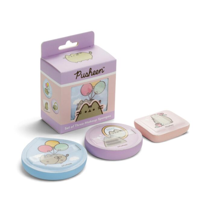 Zestaw 3 gąbeczek do makijażu z motywem Pusheen
