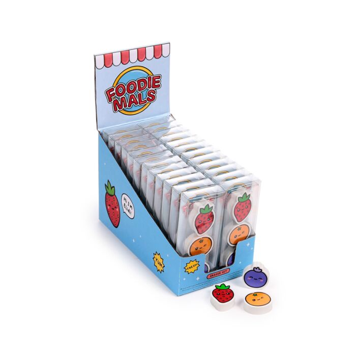 Gumka do wymazywania, Zestaw 3 - Foodiemals Fruit