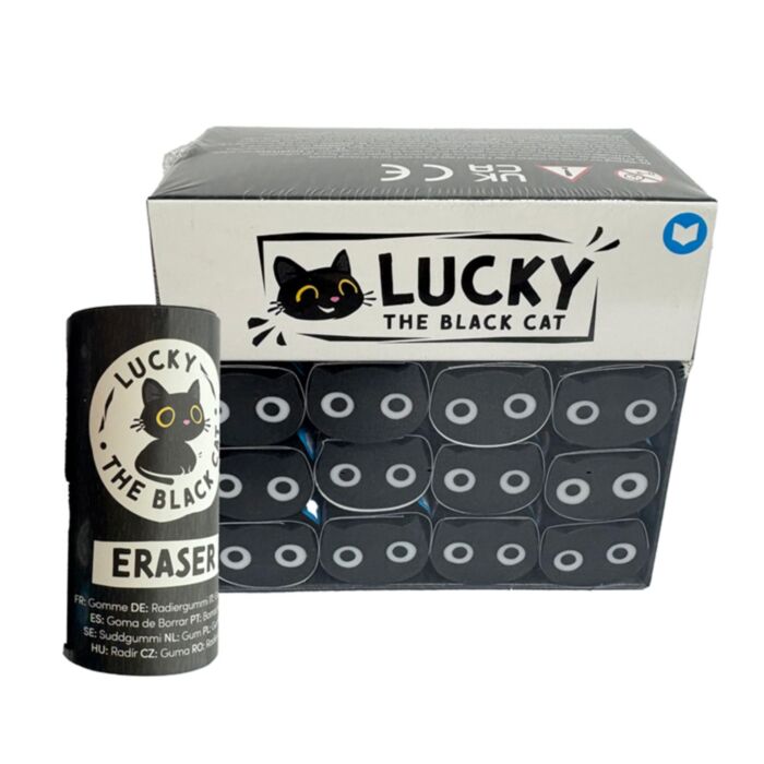 Gumka do mazania z serii Lucky the Black Cat