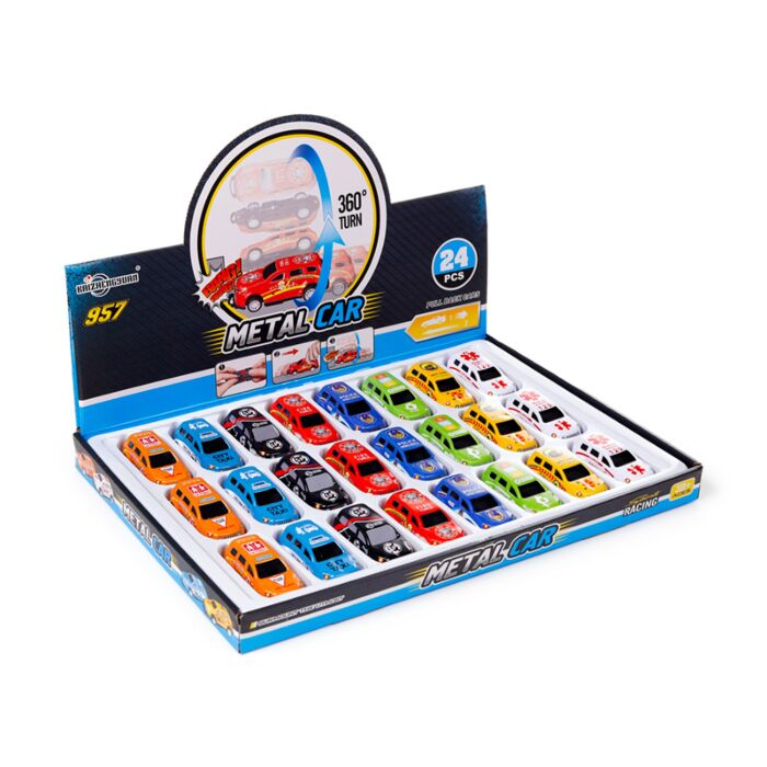 Zabawka – samochód wyścigowy z mechanizmem pull back