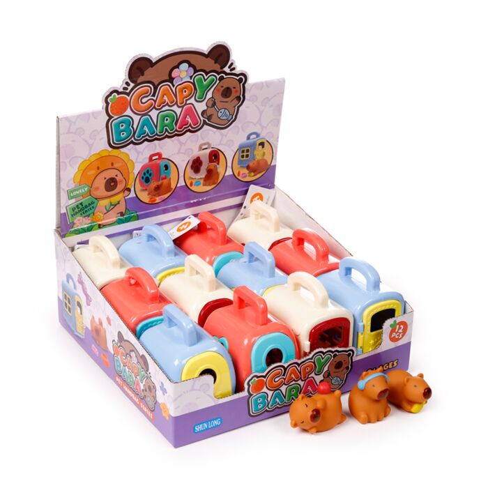Zabawka - zwierzątka w transporterku - Kapibara