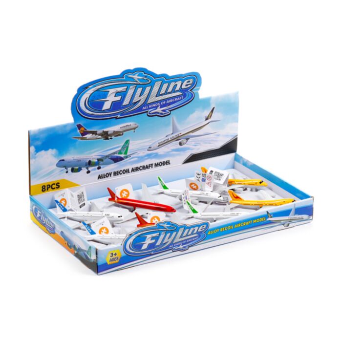 Zabawka typu pull back - Samolot Flyline Jet