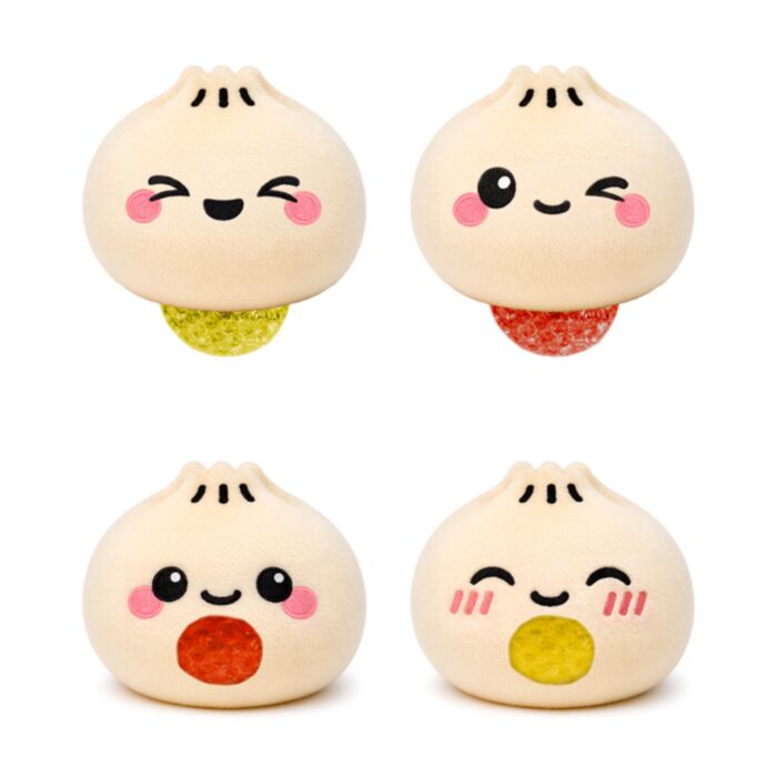 Pluszowa zabawka do ściskania - Queasy Squeezies Foodiemals Bao
