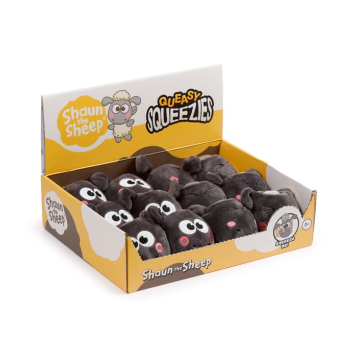 Pluszowa zabawka do ściskania - owca Shaun -Queasy Squeezies