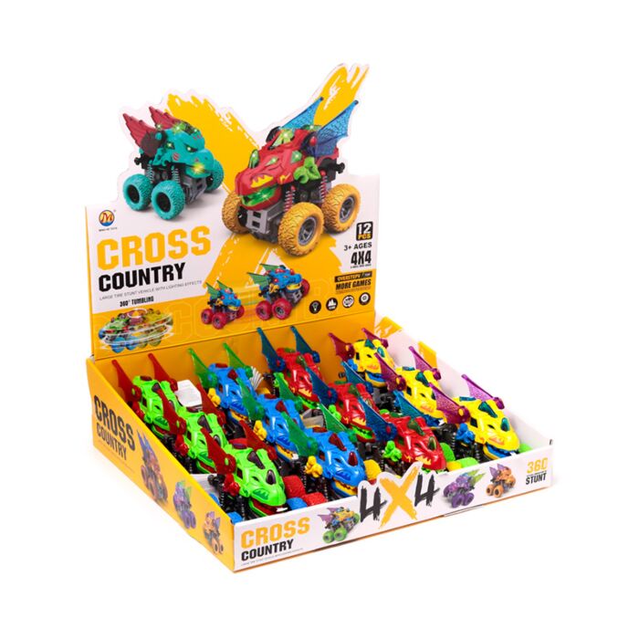 Dziecięca zabawka kaskaderska LED - głowa smoka