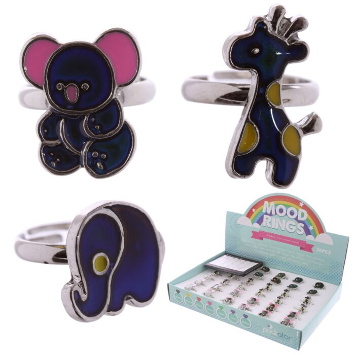 Pierścionek nastrojowy - Dzikie Zwierzęta