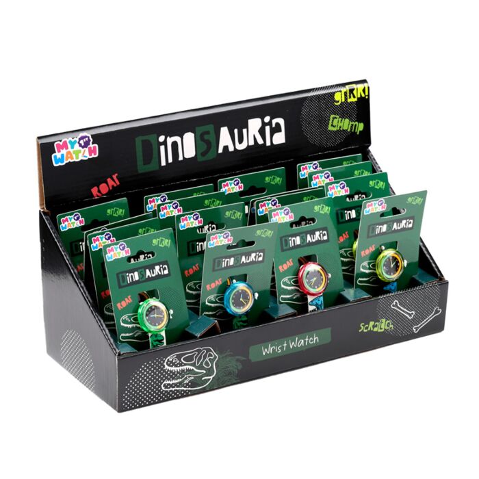 Zegarek analogowy - Dinozaur