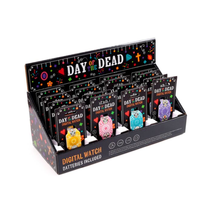 Zegarek cyfrowy silikonowy - Day of the Dead