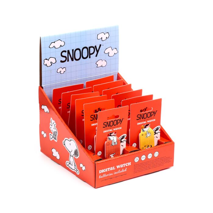 Zegarek cyfrowy silikonowy - Peanuts Snoopy & Woodstock
