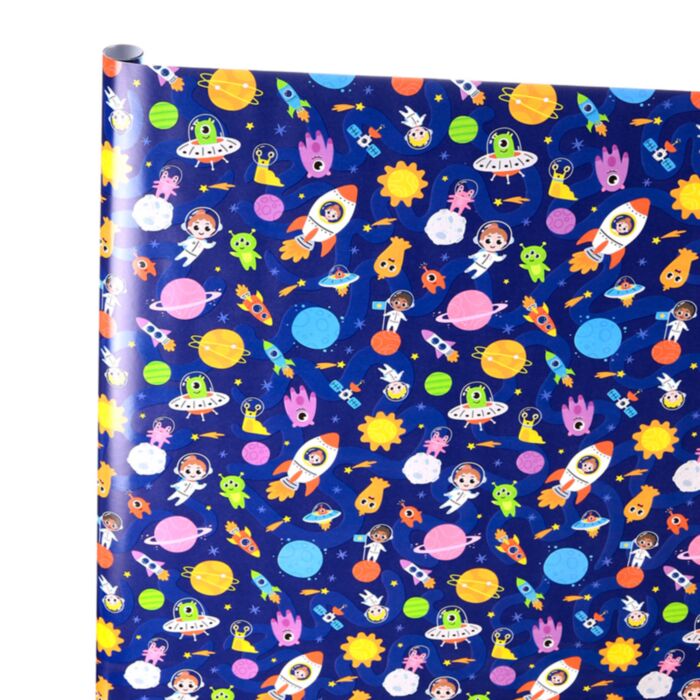 Papier ozdobny do pakowania 3m - Space Cadet
