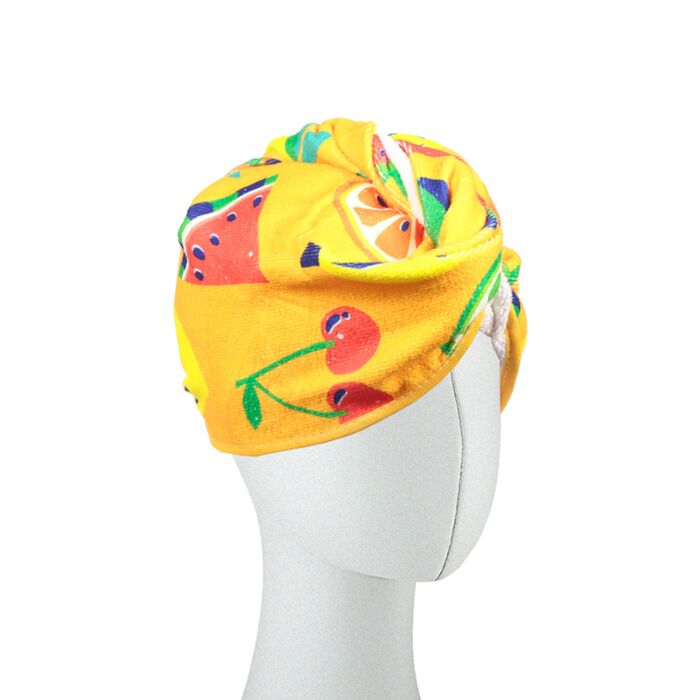 Ręcznik - turban do włosów z mikrofibry - Summer Fruits