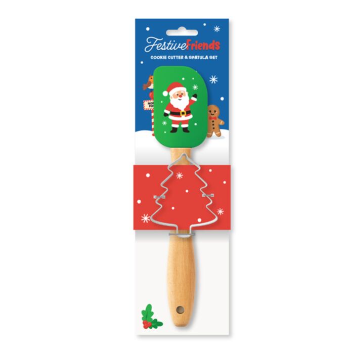 Zestaw z foremką do czastek i szpatułką z serii Festive Friends Christmas