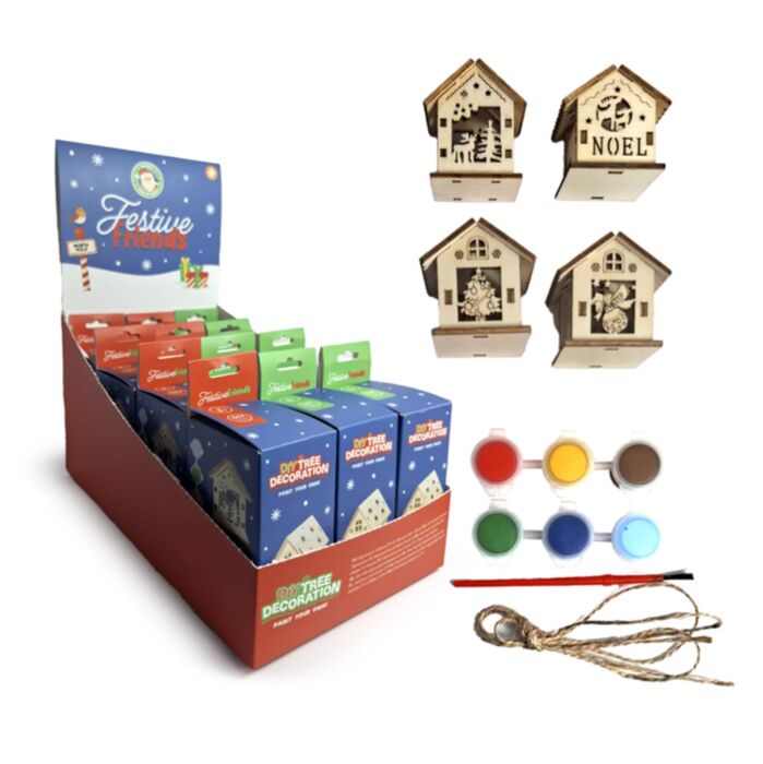 Zestaw do samodzielnego malowania ozdób 3D z serii Festive Friends Christmas