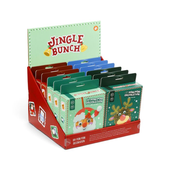 Zestaw do samodzielnego tworzenia ozdobnych pomponów z serii Jingle Bunch Christmas