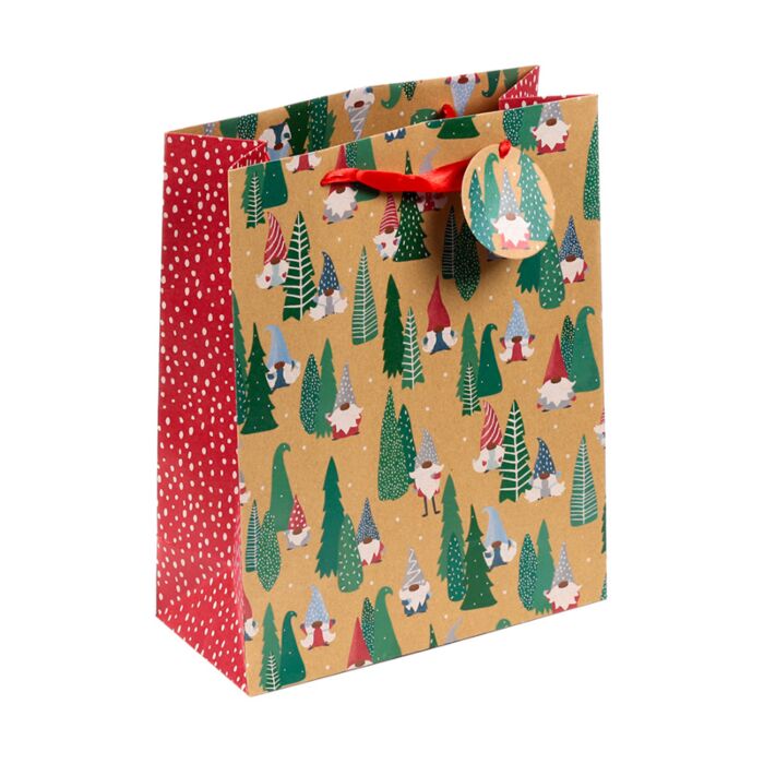 Torba na prezent - Christmas Jolly Gonks Bunch - rozmiar L