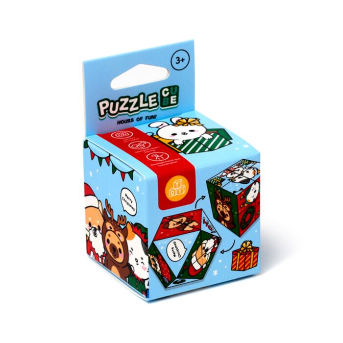Puzzle w kształcie kostki - Świąteczne Adoramals