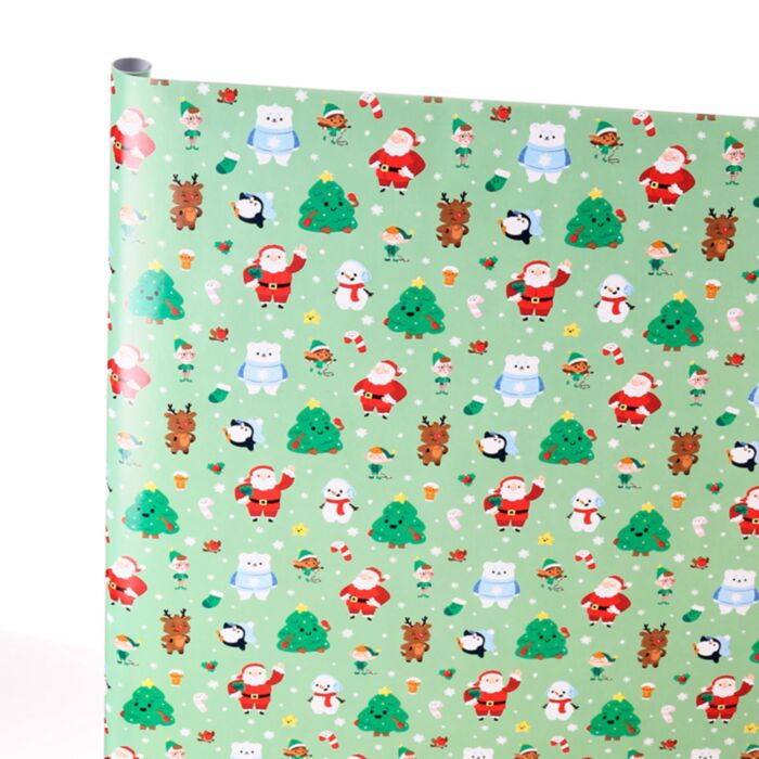 Papier ozdobny do pakowania 3m - Christmas Jingle Bunch