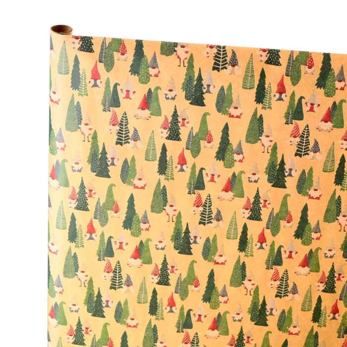 Papier ozdobny do pakowania 3mChristmas Jolly Gonk 3m Wrapping Paper Roll