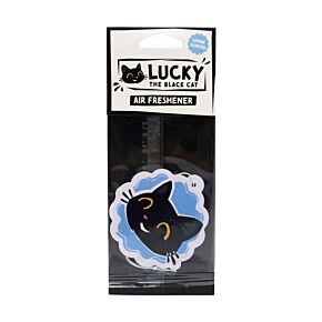 Odświeżacz powietrza - Cytryna - Lucky the Black Cat Face