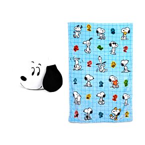 Pluszowa poduszka i koc 2w1 - Peanuts Snoopy & Woodstock - Blankeazzz