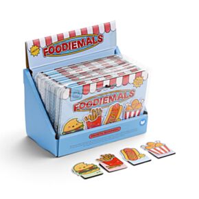 Zakładki magnetyczne do książek z motywem Foodiemals Fast Food