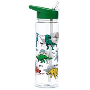 Butelka na wodę pojemności 550ml z chowaną słomką Dinosauria