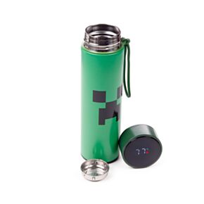 Butelka termiczna o pojemności 450ml z termometrem cyfrowym Minecraft Creeper