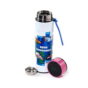 Butelka termiczna o pojemności 450ml z termometrem cyfrowym Minecraft Aksolotl