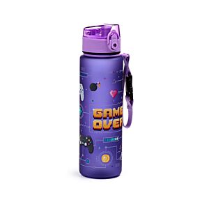 Butelka na wodę dla dzieci, plastikowa 600 ml - Game Over Butelka na wodę dla dzieci, plastikowa 600 ml - Game Over