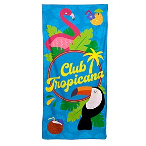 Ręcznik plażowy z mikrofibry Flamingo Club Tropicana