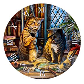 Zegar obrazkowy - Koty - Lisa Parker