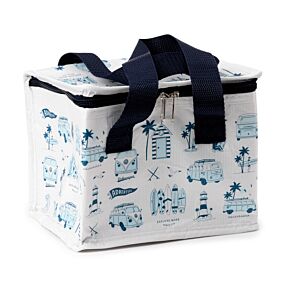 Torba termiczna na lunch z recyklingu - VW Volkswagen T1 Camper Bus zwiedzaj Torba termiczna na lunch z recyklingu - VW Volkswagen T1 Camper Bus zwiedzaj