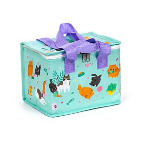 Torba na lunch z recyklingu - Bean & Co Cats Torba na lunch z recyklingu - Bean & Co Cats