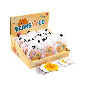 Zestaw 6 płatków wielokrotnego użytku do oczyszczania twarzy Beans & Co Cats