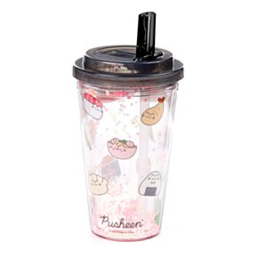Kubek z podwójnymi ściankami i składaną słomką Pusheen Sushi Club