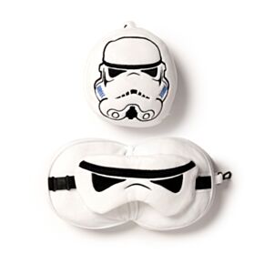 Poduszka podróżna Relaxeazzz z maską na oczy Stormtrooper
