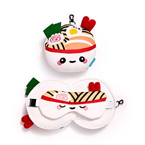 Poduszka podróżna i maska na oczy   - Foodiemals Nori Miska Ramen