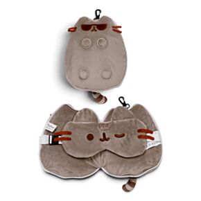 Poduszka podróżna i maska na oczy - Pusheen w słonecznych okularach - Relaxeazzz