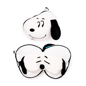 Poduszka podróżna Relaxeazzz z maską na oczy Peanuts Snoopy