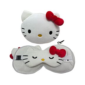 Poduszka podróżna i maska na oczy - Relaxeazzz Hello Kitty