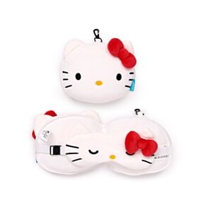 Poduszka podróżna Relaxeazzz z maską na oczy Hello Kitty