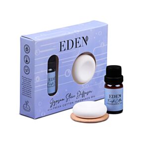 Eden Dyfuzor z kamienia gipsowego z olejkiem zapachowym o zapachu świeżej bawełny