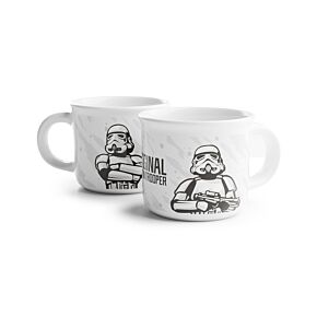 Filiżanki porcelanowe do espresso, zestaw 2 sztuk z motywem The Original Stormtrooper