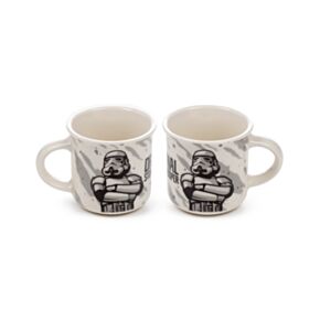 Filiżanki porcelanowe do espresso z motywem Stormtrooper