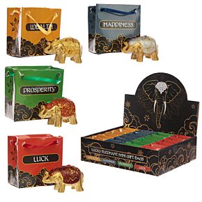 Figurka w ozdobnej torebce "Metalowy Słoń"