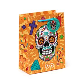 Torba na prezenty w rozmiarze M z motywem Day of the Dead