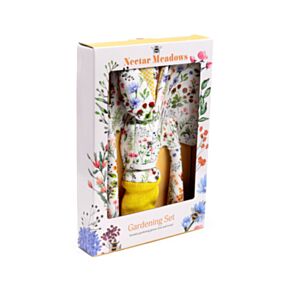 Zestaw dla ogrodnika z łopatką, rękawiczkami i widełkami Nectar Meadows