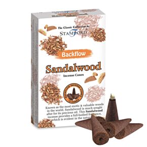 Kadzidełka stożki Stamford zapach 37430 drzewo sandałowe (12 sztuk)