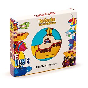 Podkładki pod kubek Zestaw 4 -The Beatles Yellow Submarine Podkładki pod kubek Zestaw 4 -The Beatles Yellow Submarine